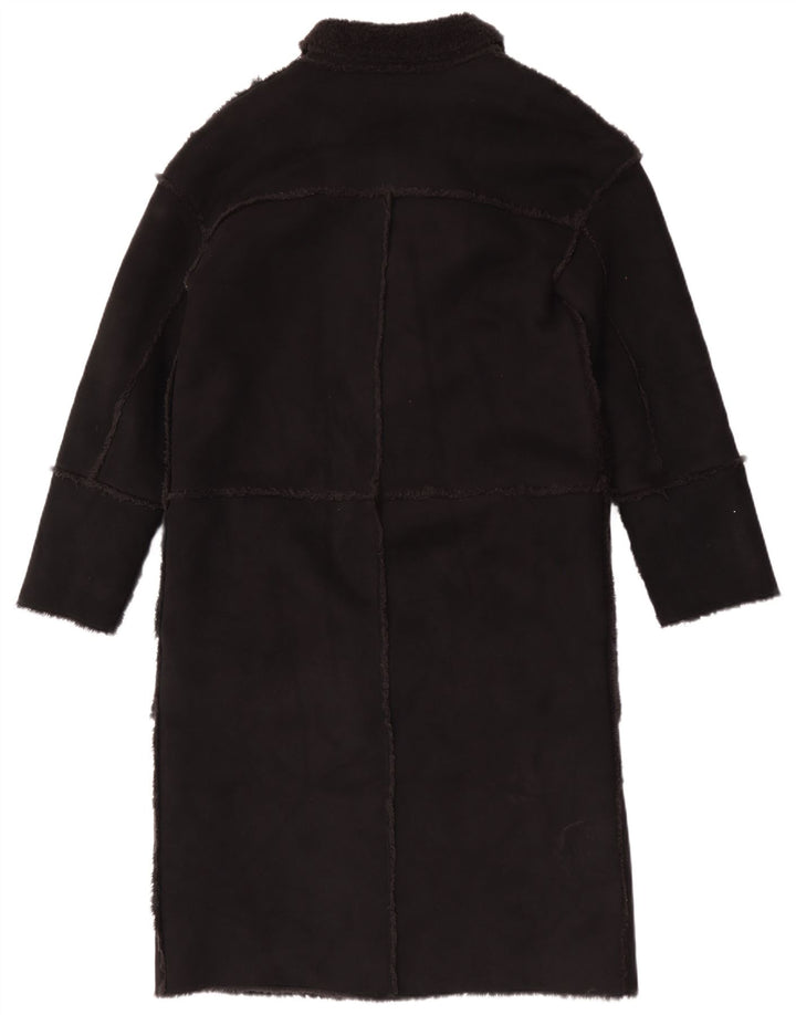 Pardesiu vintage pentru femei Sherpa UK 12 Medium Black