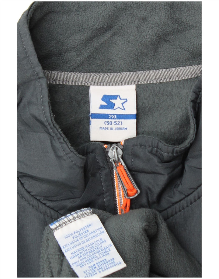 Jachetă fleece pentru bărbați Starter UK 44 2XL poliester gri