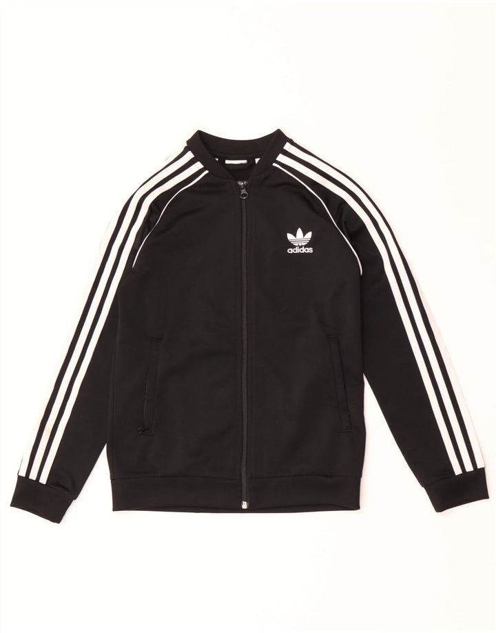 Jachetă Adidas Fete Trening Top 10-11 Ani Negru