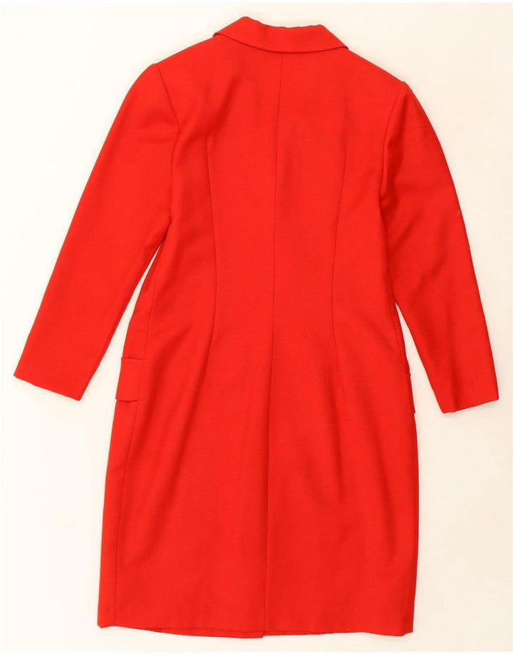 VINTAGE Womens Longline Double Breasted Blazer Jacket IT 46 Large Red Vintage Vintage and Second-Hand Vintage from Messina Hembry 