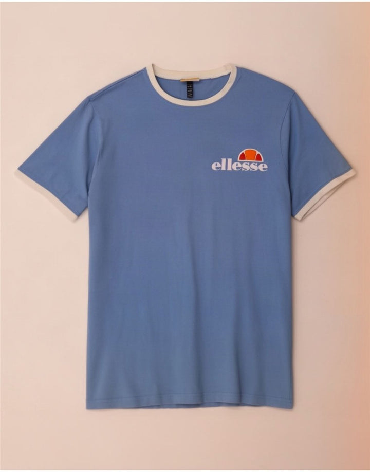 Tricou pentru bărbați Ellesse Top din bumbac albastru mediu