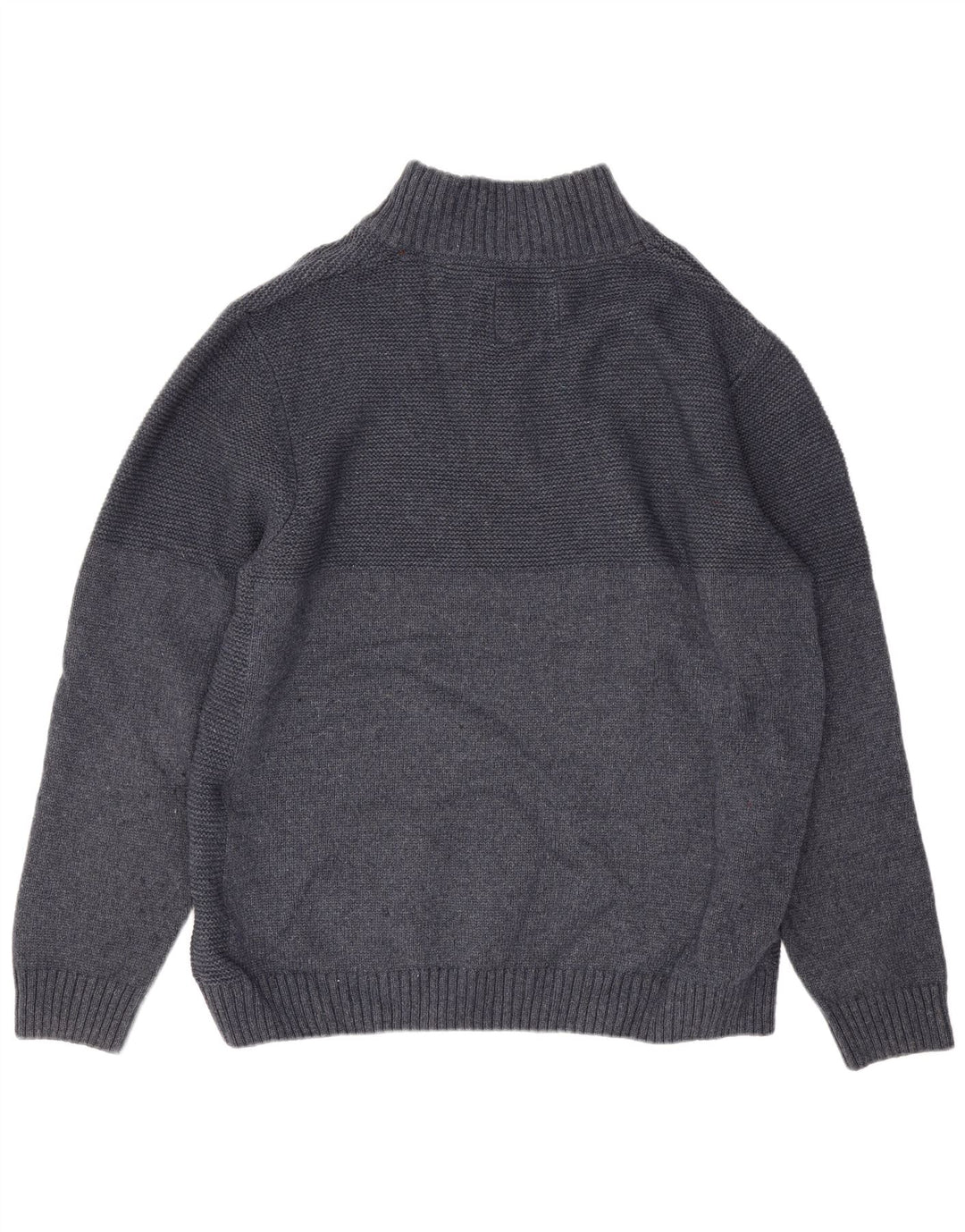 Pulover pentru bărbați Weird Fish cu fermoar și gât, poliester bleumarin 2XL