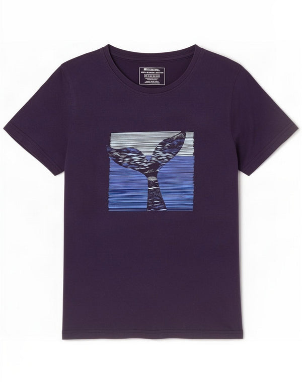 Mountain Warehouse Tricou grafic pentru femei Top UK 12 Medium Bleumarin Bumbac