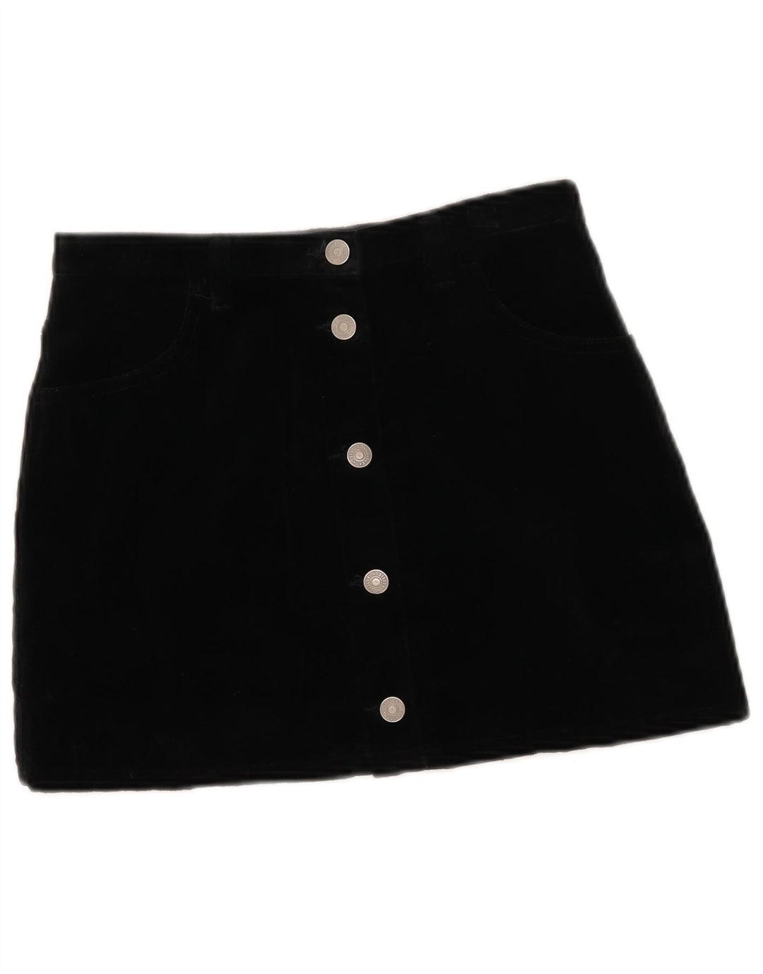 Fusta mini pentru femei Sisley IT 42 Medium W27 Bumbac negru