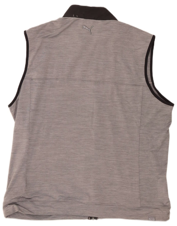 Jachetă de trening fără mâneci pentru bărbați Puma, XL, poliester color bloc, gri