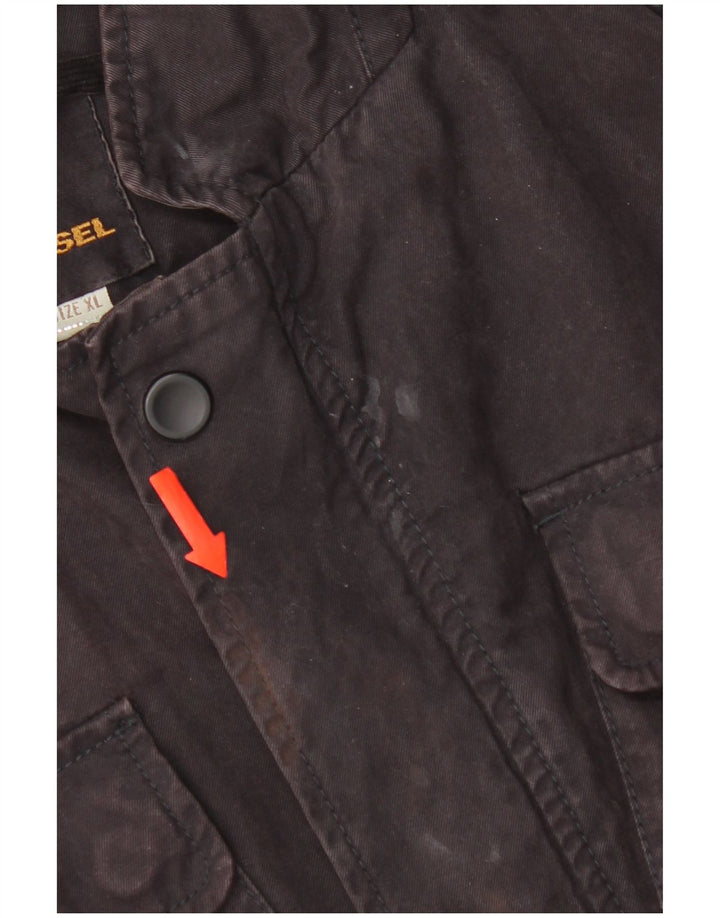 Jachetă utilitare pentru femei Diesel UK 18 XL, bumbac negru