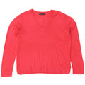 Marks & Spencer Pulover cu decolteu în V pentru femei UK 14 Large Red