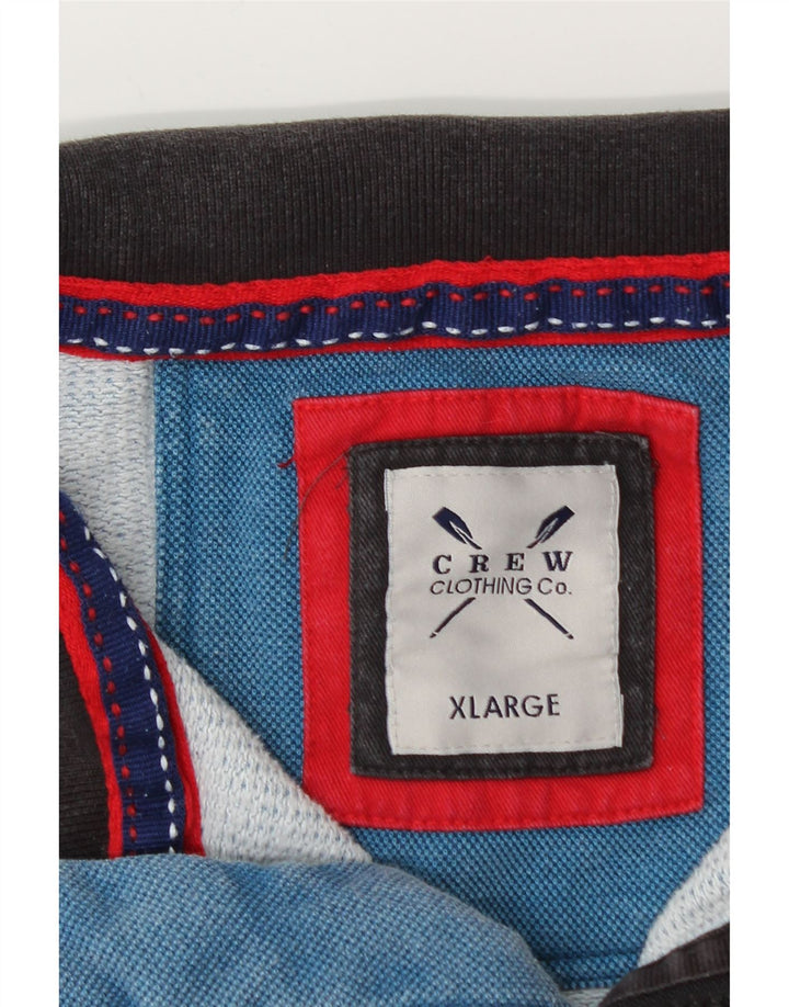 CREW CLOTHING Hanorac cu fermoar pentru bărbați Pulover XL Bumbac albastru