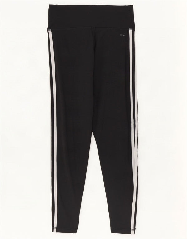 Leggings crop pentru femei Adidas Tight Fit UK 12/14 Poliester mediu negru