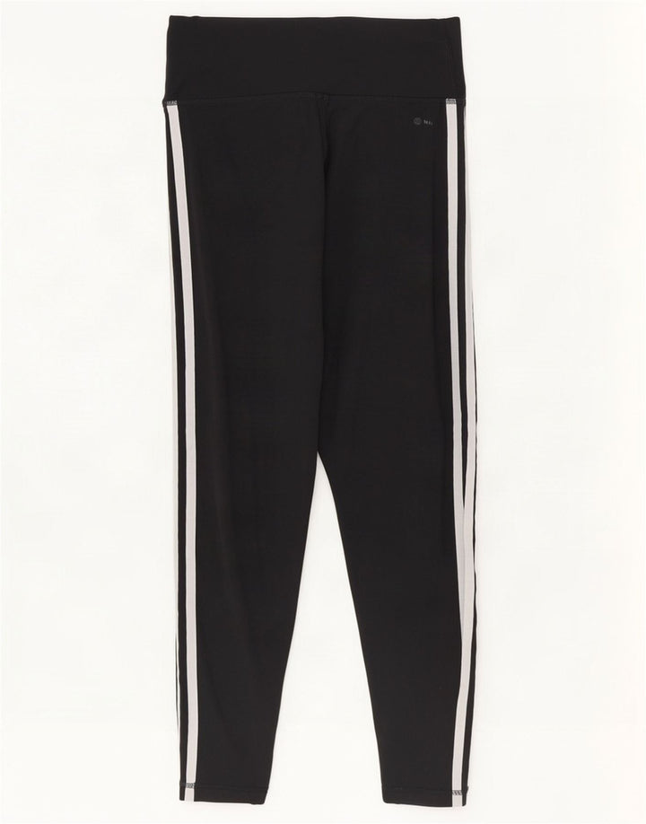 Leggings crop pentru femei Adidas Tight Fit UK 12/14 Poliester mediu negru