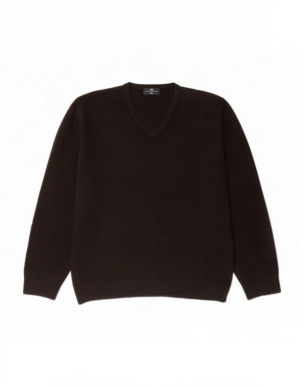 Pulover Marks & Spencer pentru bărbați, Blue Harbour, cu decolteu în V, XL, acrilic negru