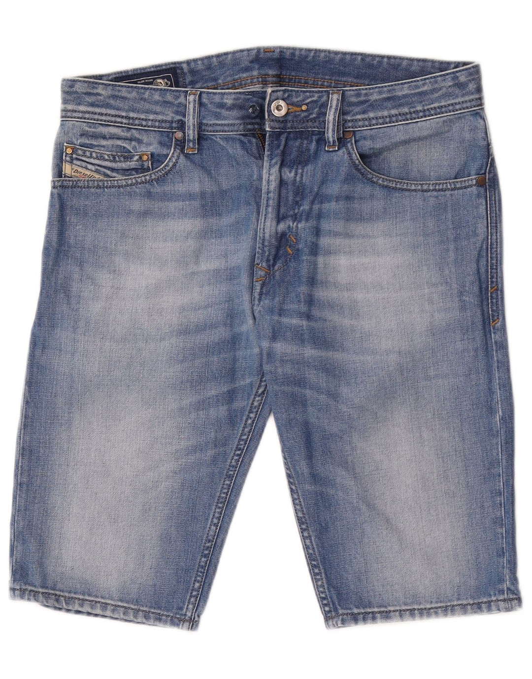 Pantaloni scurți din denim pentru bărbați Diesel W29, bumbac albastru mediu