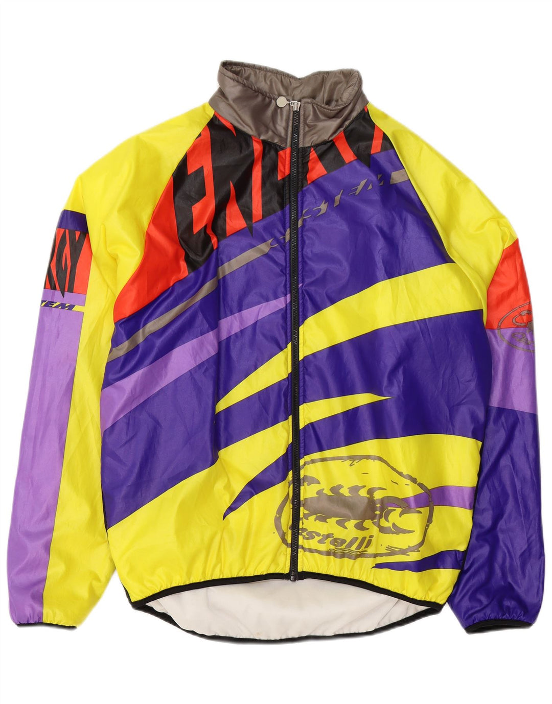 Jachetă de trening cu grafică Castelli pentru bărbați, XL, multicoloră