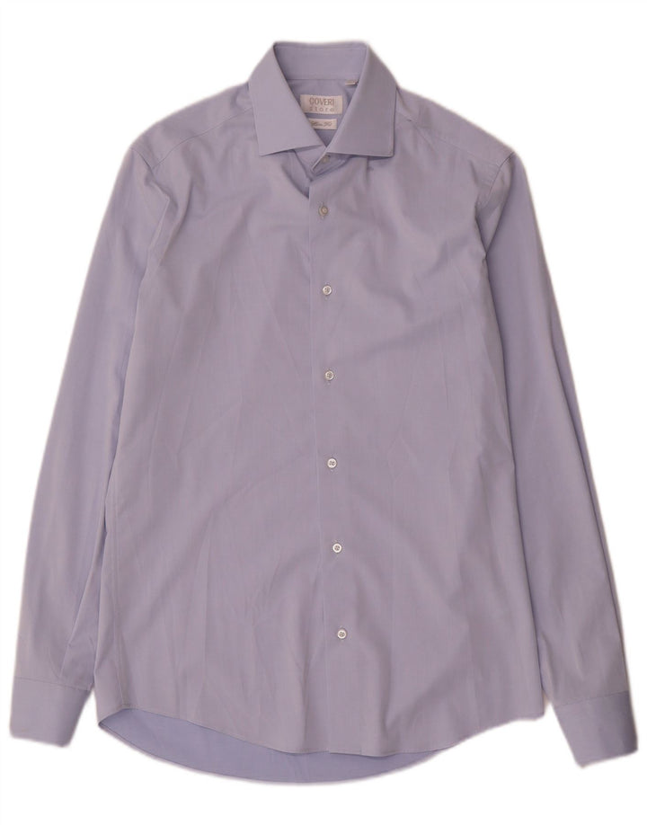 Cămașă pentru bărbați Coveri Slim Fit Mărimea 38 15 Medium Blue Microfibre
