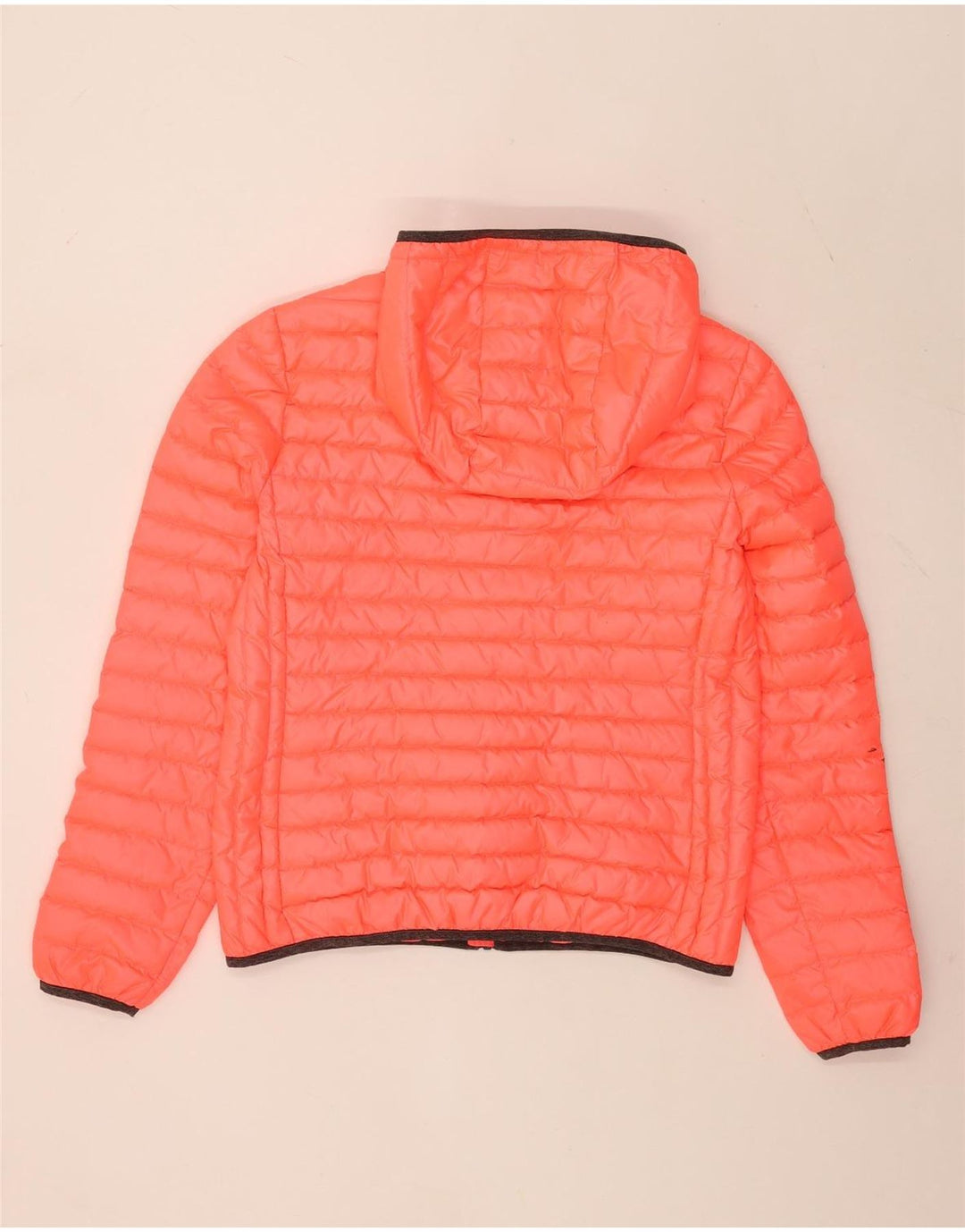 Jachetă căptușită cu glugă Superdry pentru femei UK 16, mare, roz, poliester