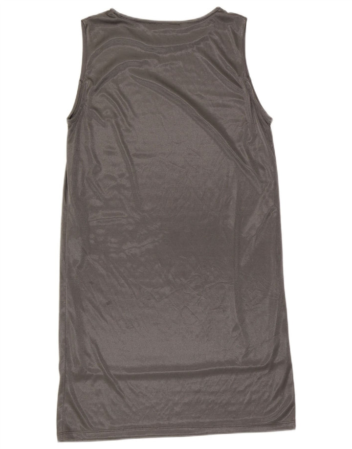 Rochie fără mâneci pentru femei Zara UK 14 Poliester argintiu mare