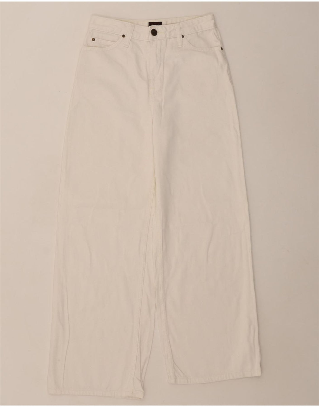Blugi LEE Stella pentru femei cu picioare largi W27 L27 bumbac alb