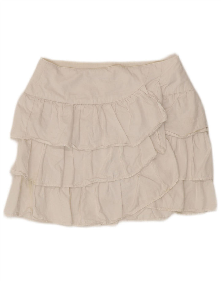 Fusta cu etaje pentru femei Zara XS W24 Alb