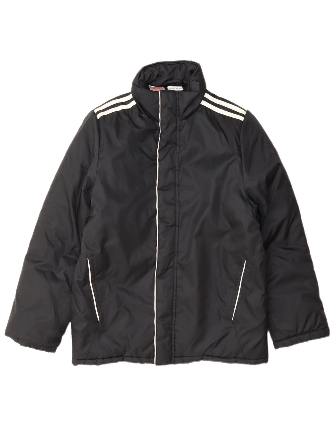 Jachetă căptușită pentru băieți Adidas 11-12 ani, nailon negru