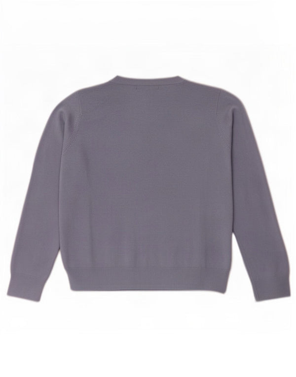 Pulover pentru femei Marks & Spencer cu decolteu triplu UK 14 mare violet acrilic