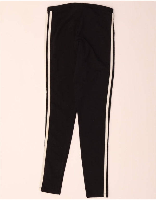 Leggings pentru femei Adidas UK 10 mic bumbac negru