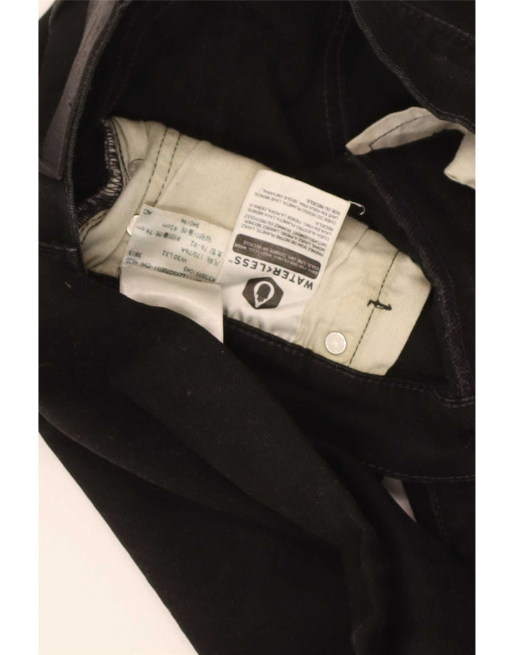 Blugi conici pentru bărbați Levi's 502 W30 L32 bumbac negru