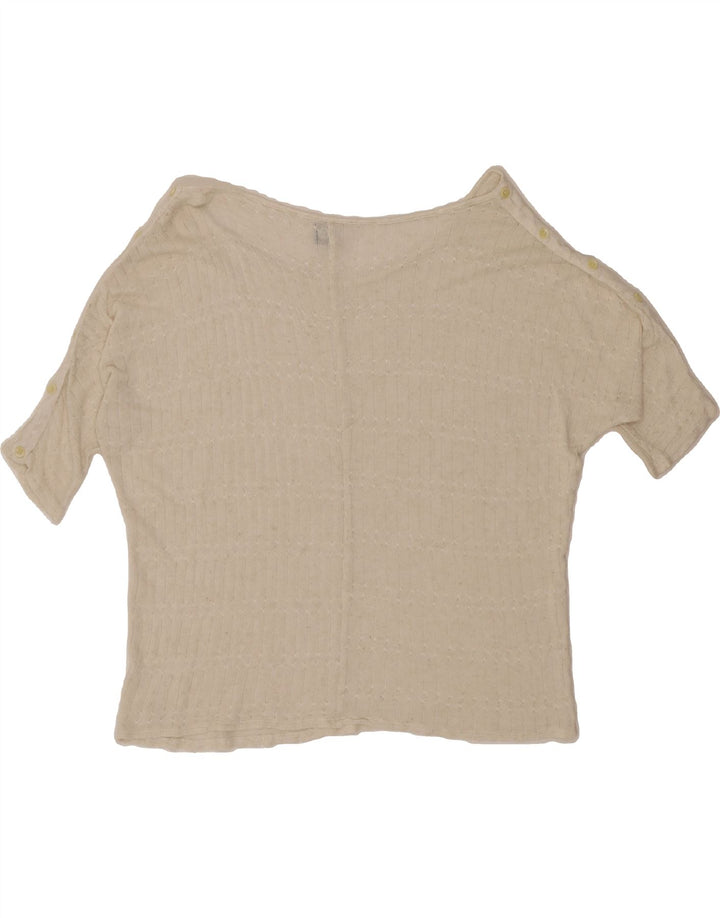 ROXY Womens 1/2 Sleeve Blouse Top UK 16 Large Off White Vintage Roxy and Second-Hand Roxy from Messina Hembry 