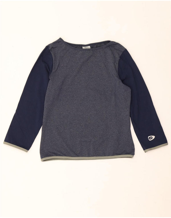 Top pentru femei Nike cu mânecă lungă US 4/6 Small Bluemarin Colorblock Nylon