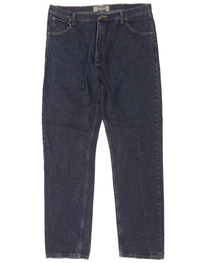 Blugi drepti pentru bărbați Wrangler W40 L36 bumbac bleumarin