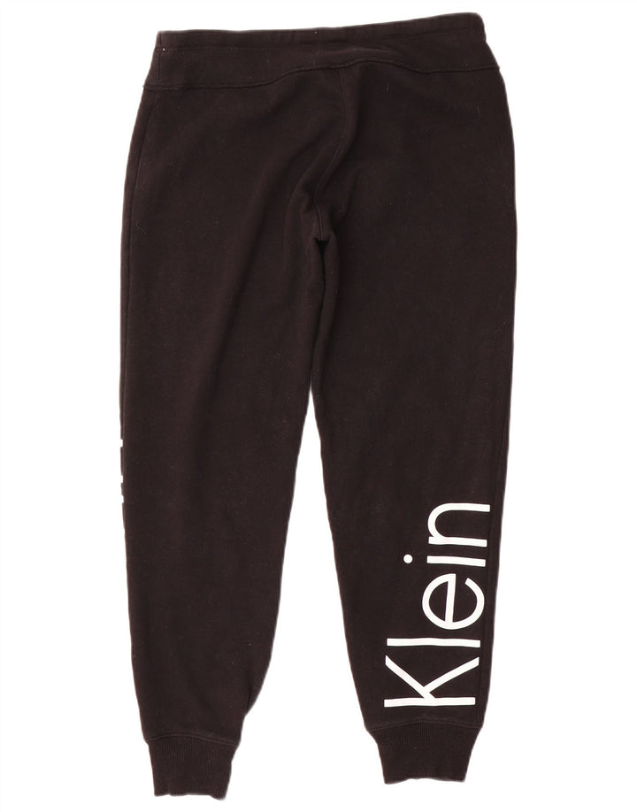CALVIN KLEIN Pantaloni de trening grafic pentru femei Pantaloni de jogging UK 10 Small Black