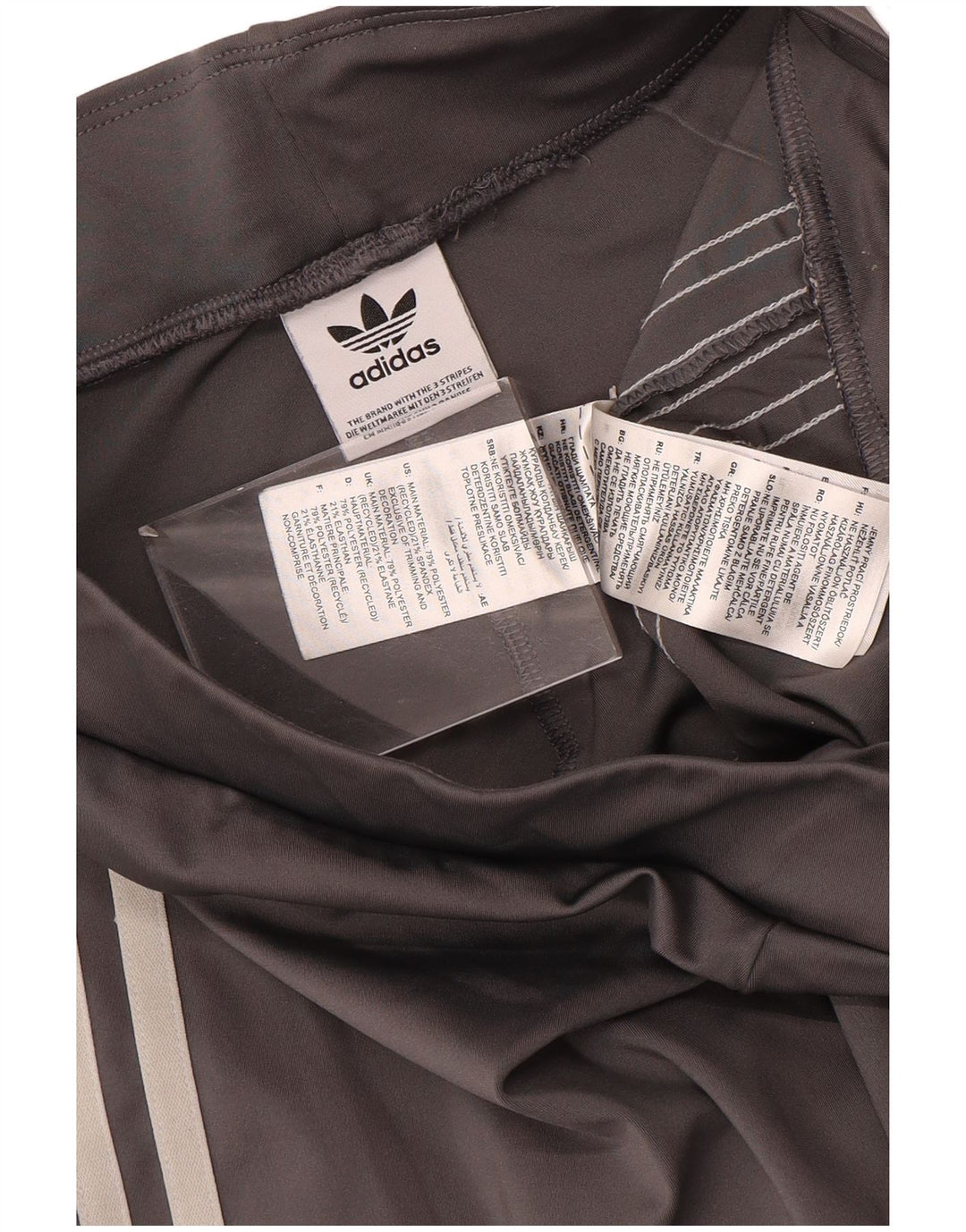 Leggings Flare Adidas pentru femei UK 12 Medium Gri Poliester