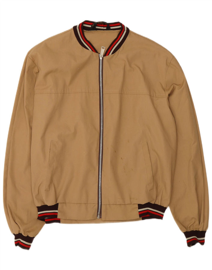 Jachetă Bomber Bărbați VINTAGE IT 48 Medium Bej Bumbac