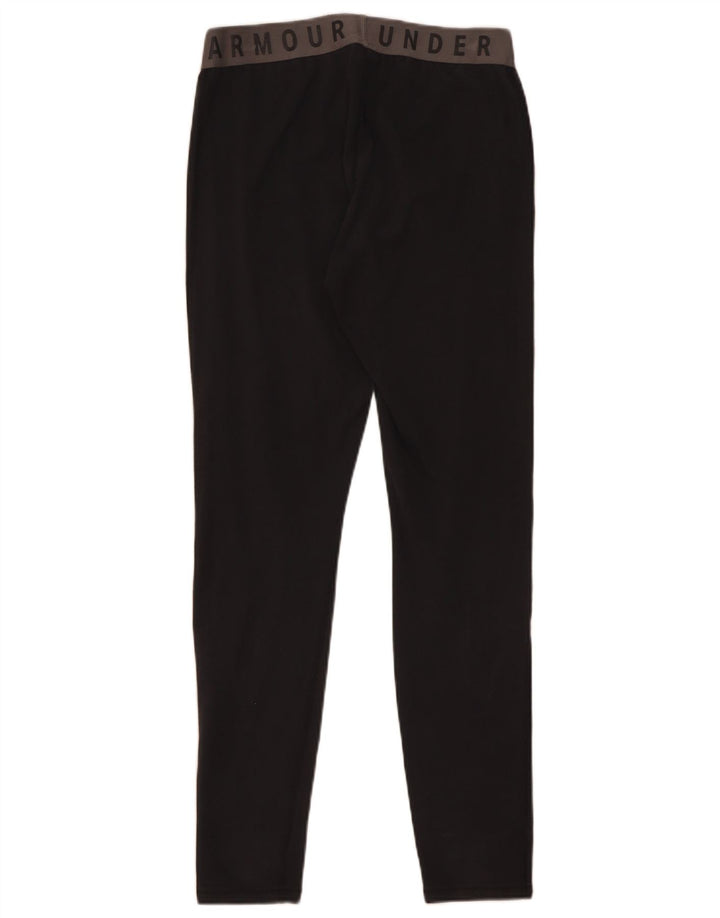 Leggings grafic Under Armour pentru femei UK 12, bumbac mediu negru
