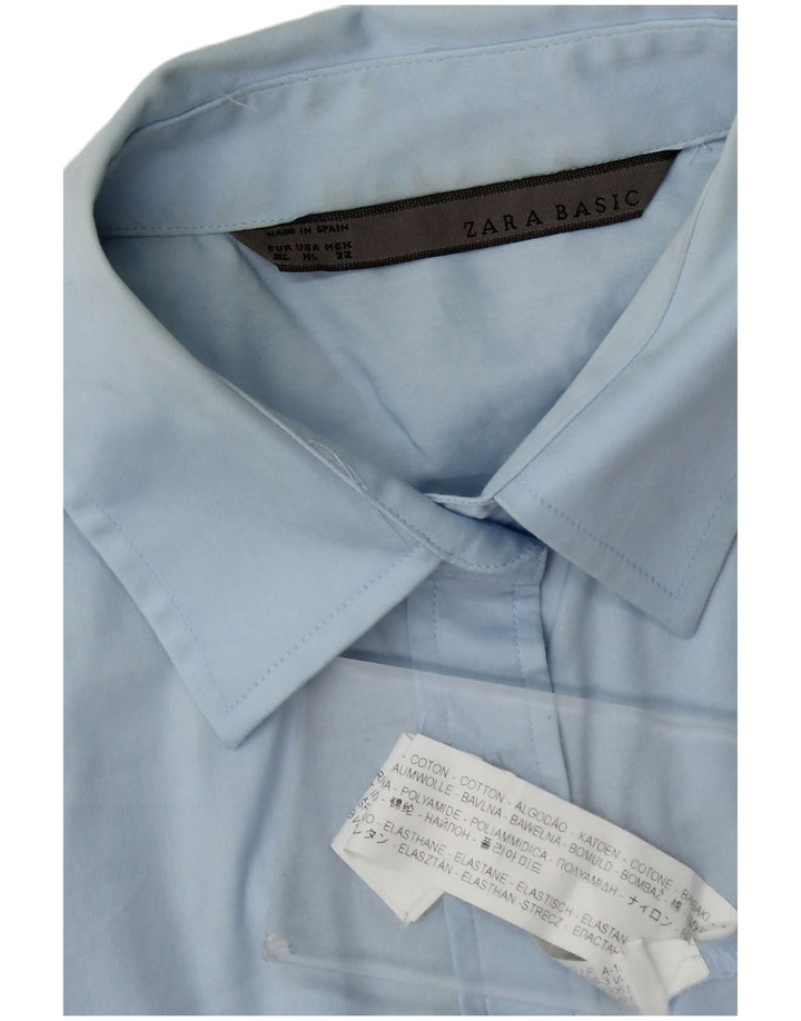 Cămașă pentru femei Zara UK 18 XL Bumbac albastru
