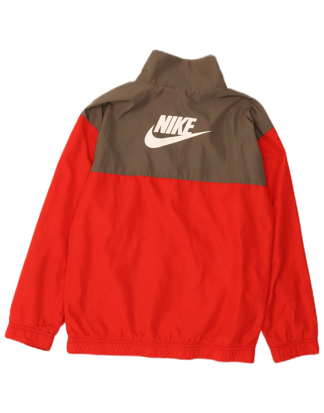 Jachetă de trening cu grafică Nike pentru băieți 10-11 ani, roșu mediu, color block