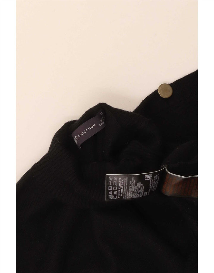 Pulover cu gât țestoasă pentru femei Marks & Spencer UK 12 Medium Black