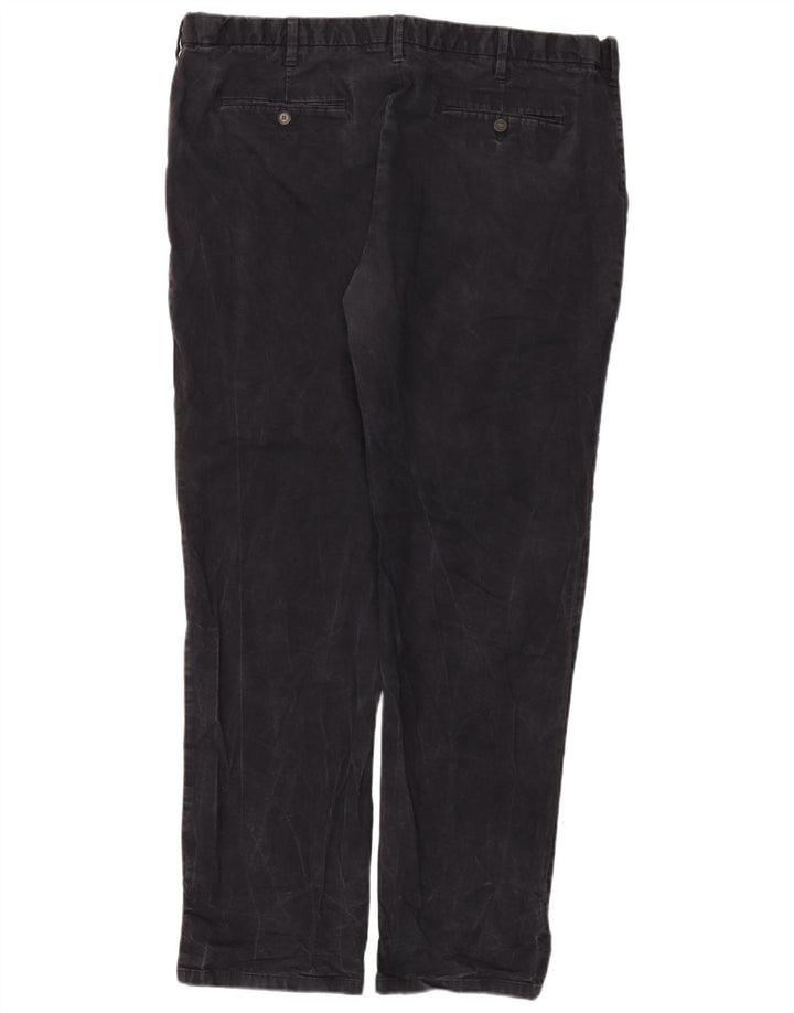 Pantaloni chino obișnuiți, drepti, pentru bărbați Marks & Spencer, L42 L33, bleumarin