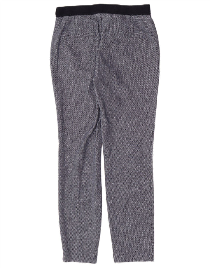 Pantaloni de costum slim pentru femei Zara Mici L26 L27 Bleumarin Geometric Poliester