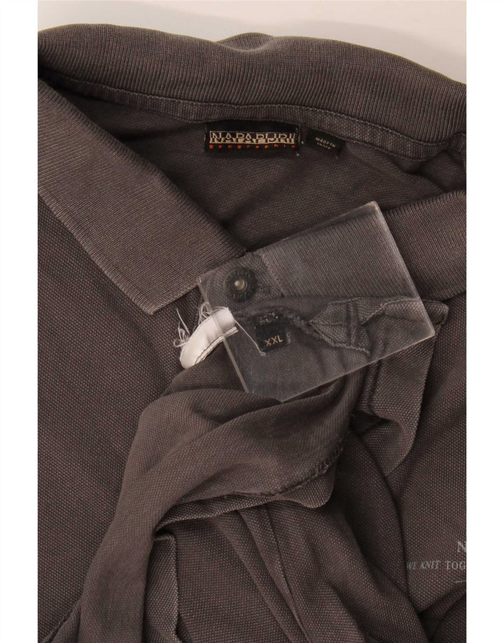 Tricou polo pentru bărbați Napapijri 2XL gri