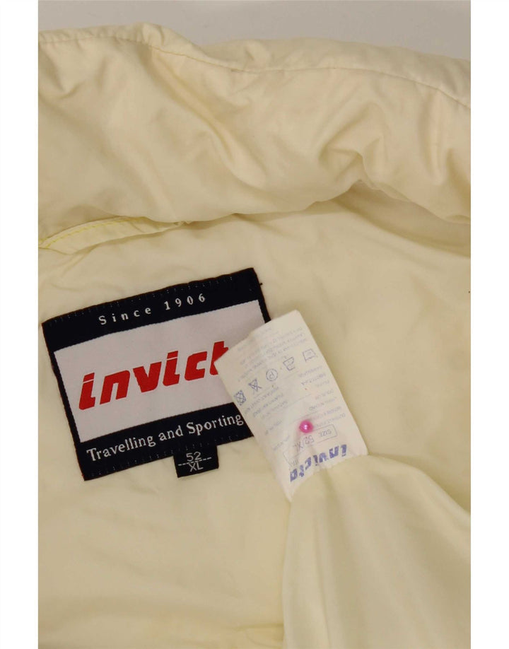 Gilet căptușit pentru bărbați Invicta IT 52 XL din nailon alb