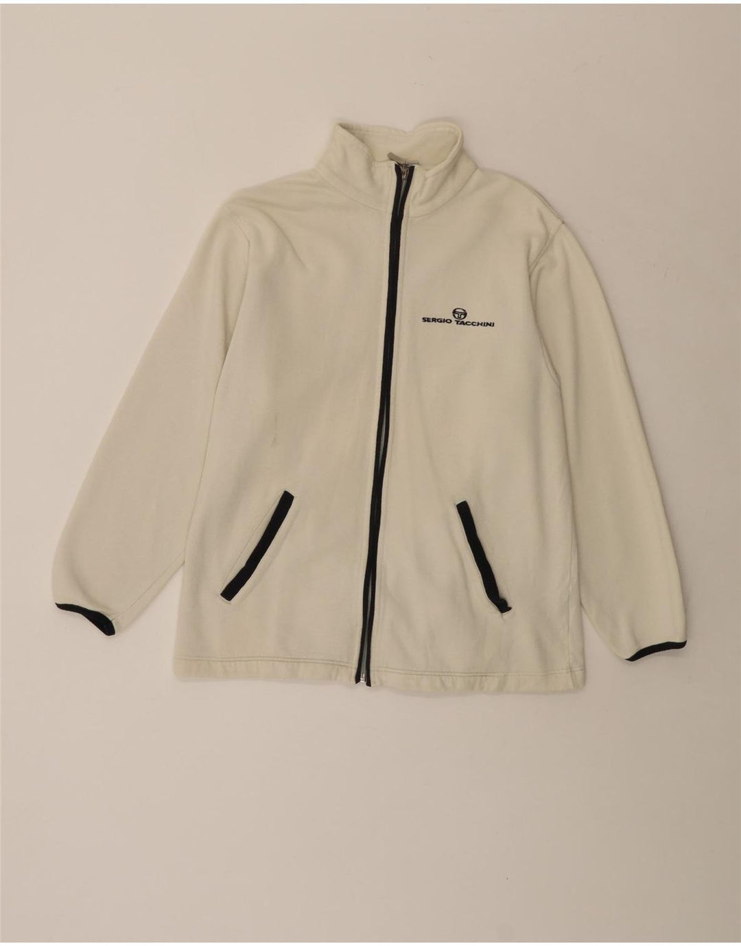 Jachetă de trening pentru bărbați Sergio Tacchini, mică, albă