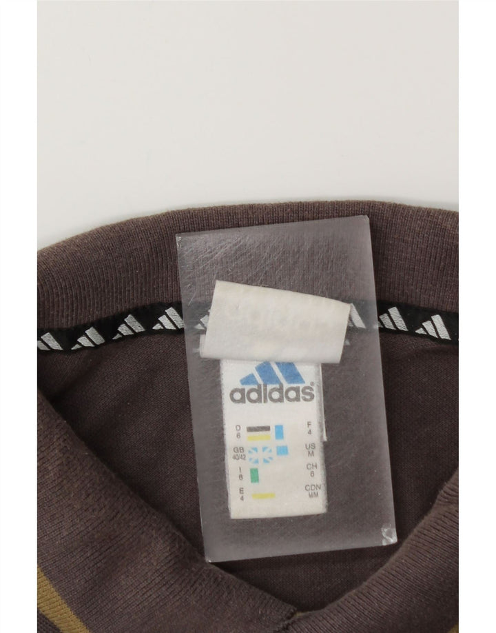 Tricou polo Adidas pentru bărbați Marea Britanie 40/42 bumbac gri mediu