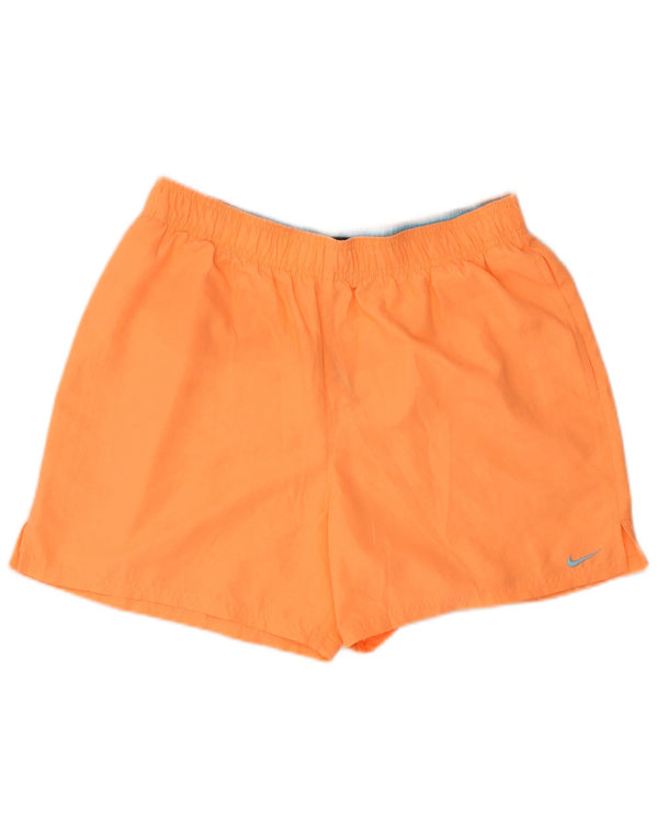 Pantaloni scurți sport Nike pentru bărbați, poliester portocaliu mare