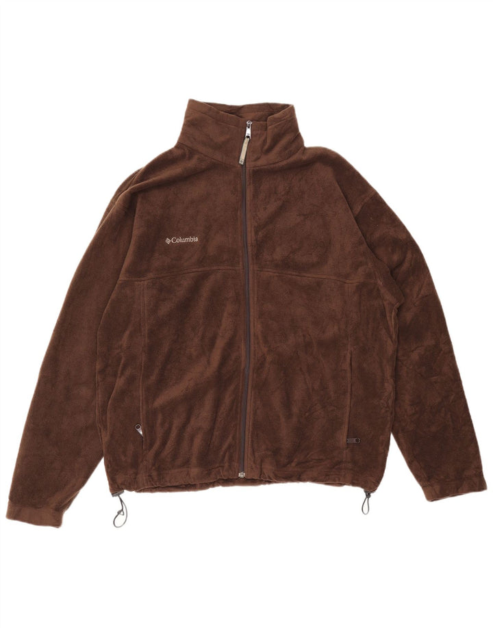 Jachetă fleece pentru bărbați Columbia UK 40 mare, maro, poliester