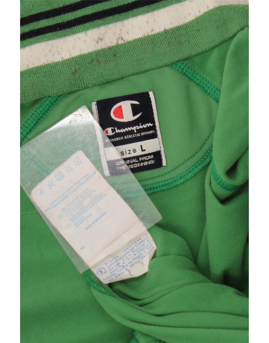 Jachetă de trening pentru bărbați CHAMPION, poliester verde mare