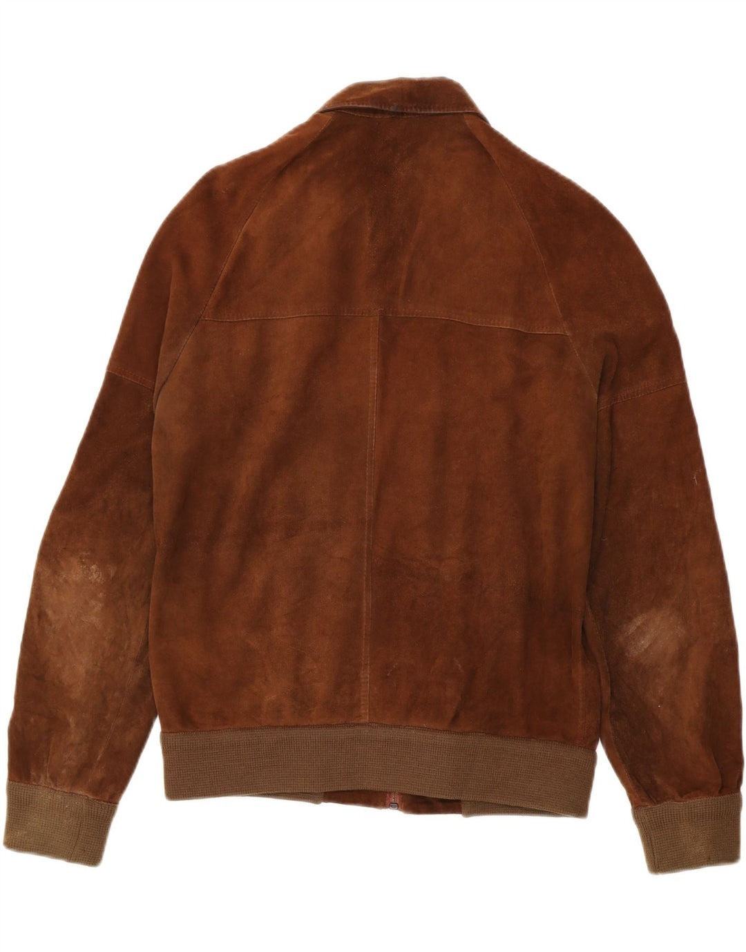 Bomber Vintage pentru bărbați din piele intoarsa UK 38 Maro Mediu