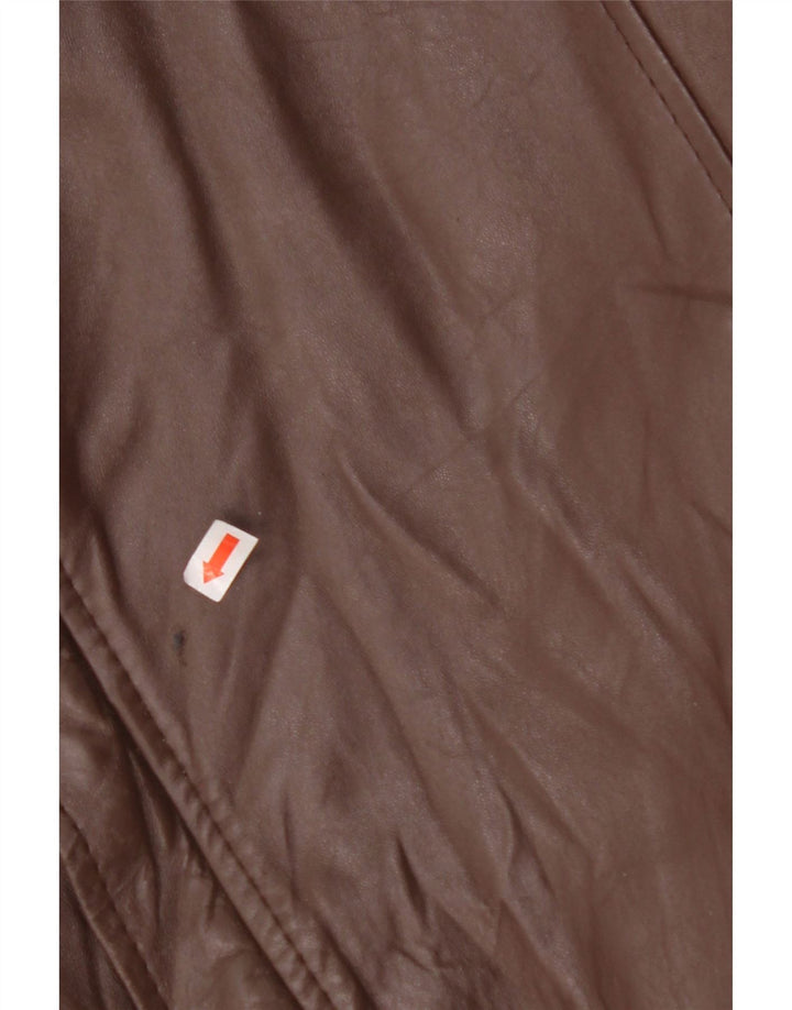 Jachetă de piele pentru bărbați VINTAGE IT 56 3XL maro