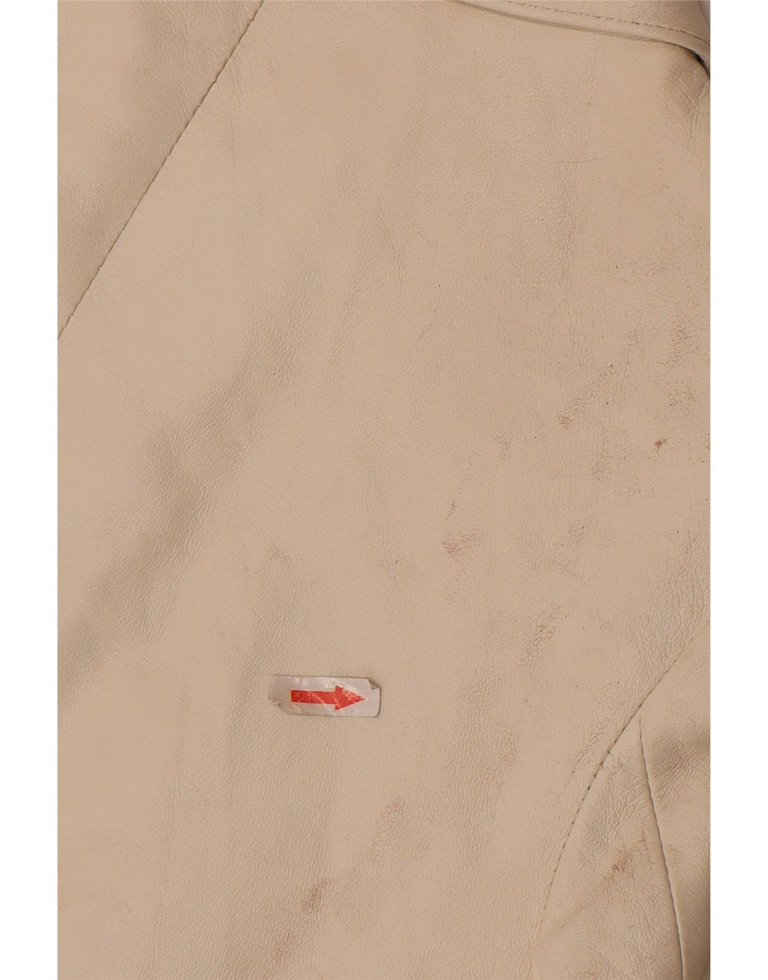Jachetă din piele crop Cayenne pentru femei IT 42 Medium White Leather