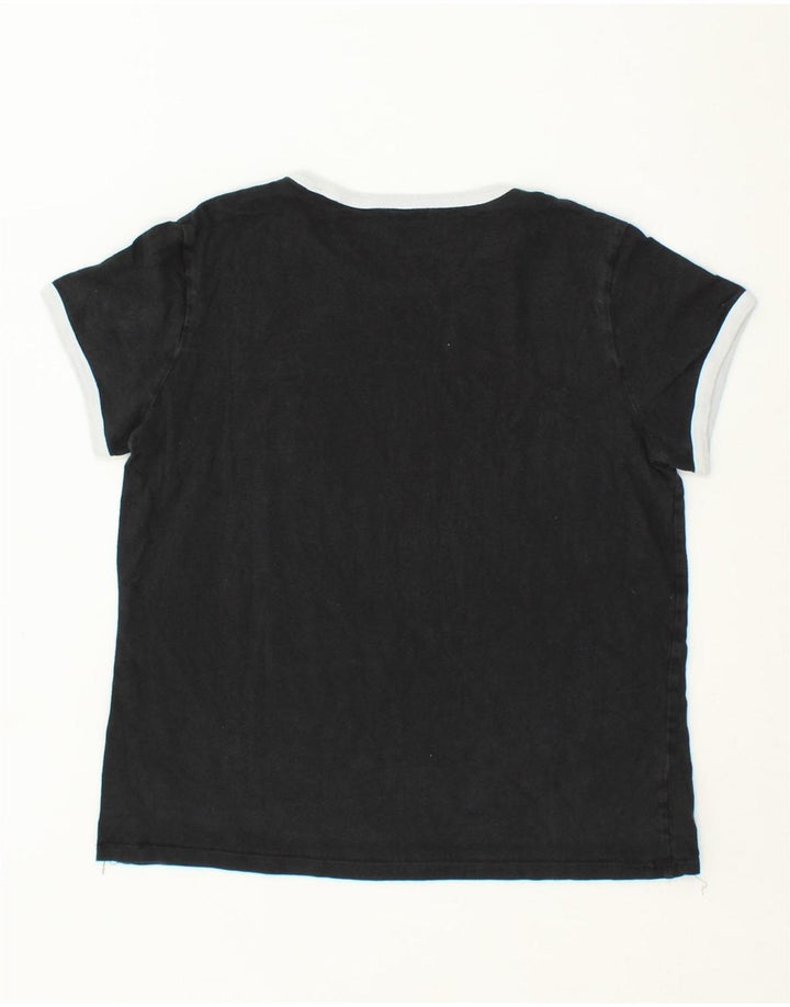 LEVI'S Womens T-Shirt Top UK 16 Large Black Cotton Vintage Levi's and Second-Hand Levi's from Messina Hembry 