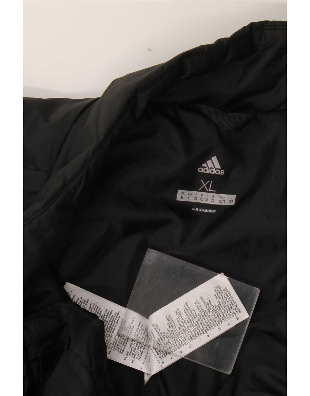 Jachetă căptușită pentru bărbați Adidas UK 42 XL Poliester negru